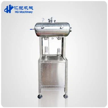 Máquina de enlatado y sellado de cerveza semiautomática